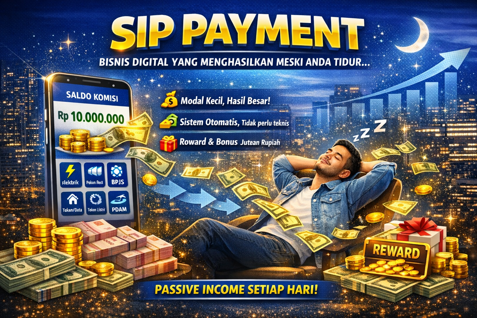 SIP Payment: Bisnis PPOB Digital dengan Passive Income Menjanjikan