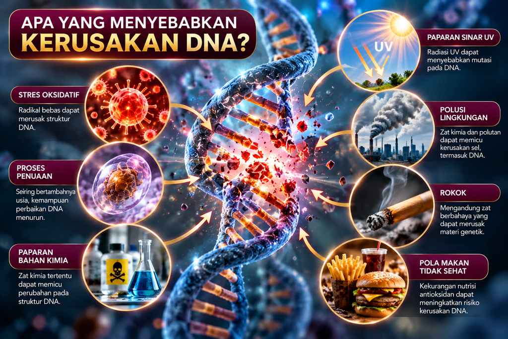 Apa yang Menyebabkan Kerusakan DNA?