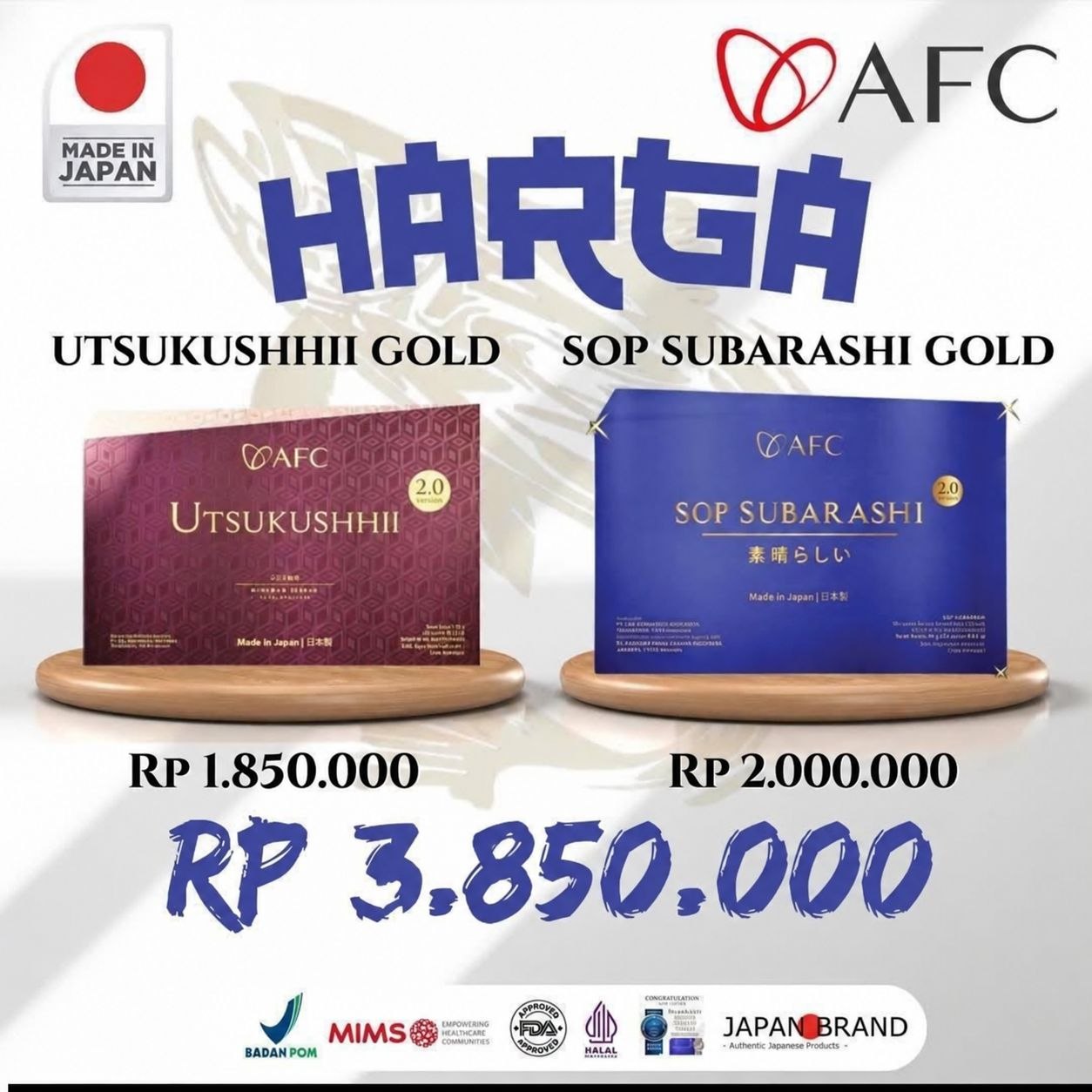 Paket Bisnis AFC Jepang Ruby 2 Box
