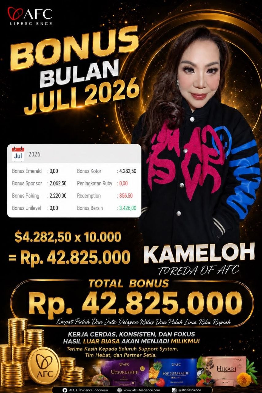 Testimoni Bonus AFC Jepang