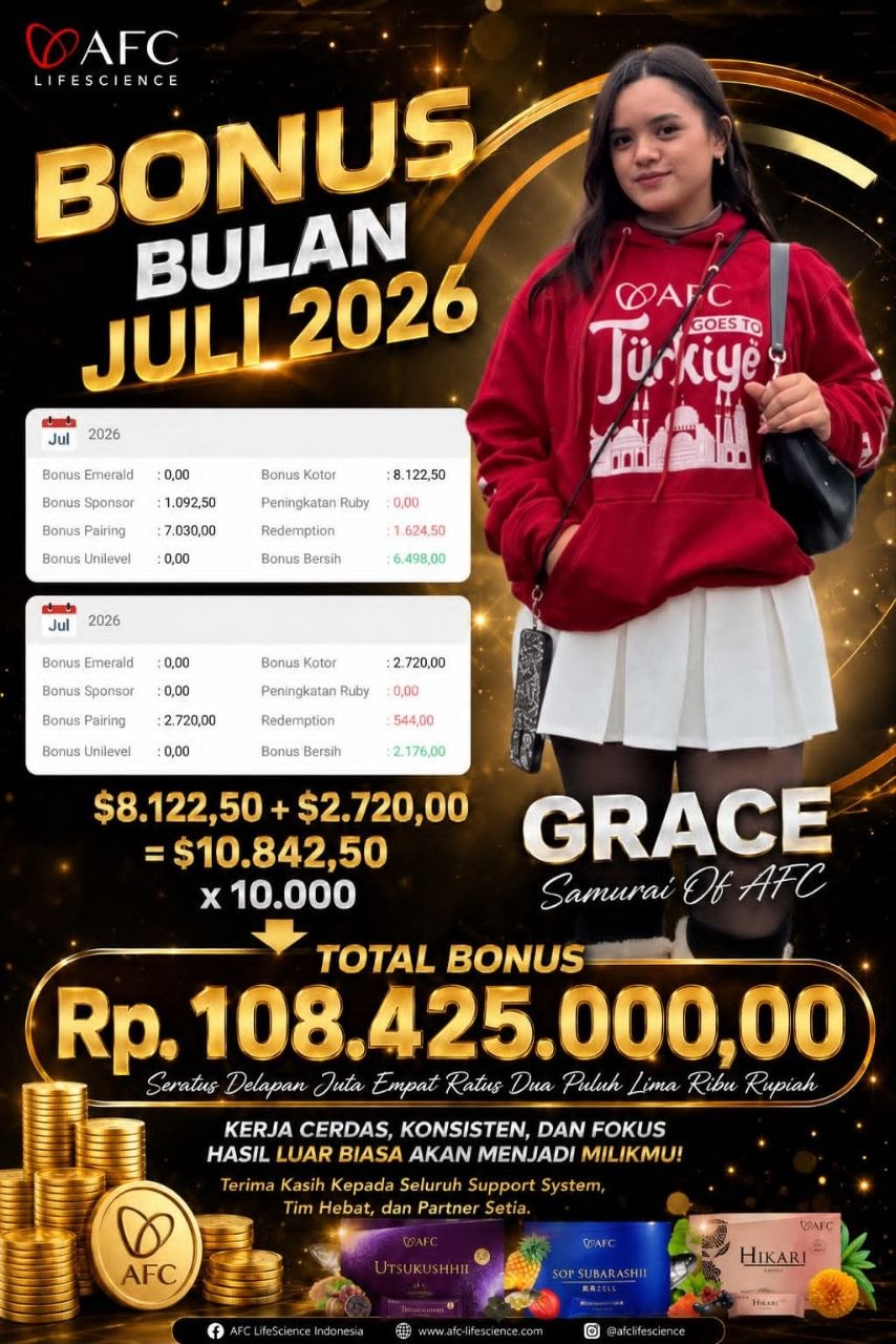 Testimoni Bonus AFC Jepang
