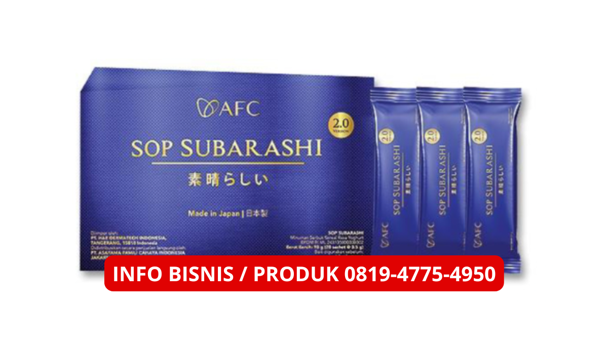 Apa Itu SOP Subarashi mengenal peptide dalam produk AFC Jepang